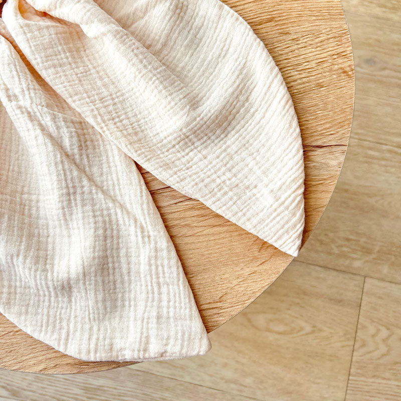 Σομόν Φιόγκος Μουσελίνα - Διακοσμητικός Χειροποίητος Υφασμάτινος Φιόγκος - Ύψος 47εκ Μήκος 30εκ