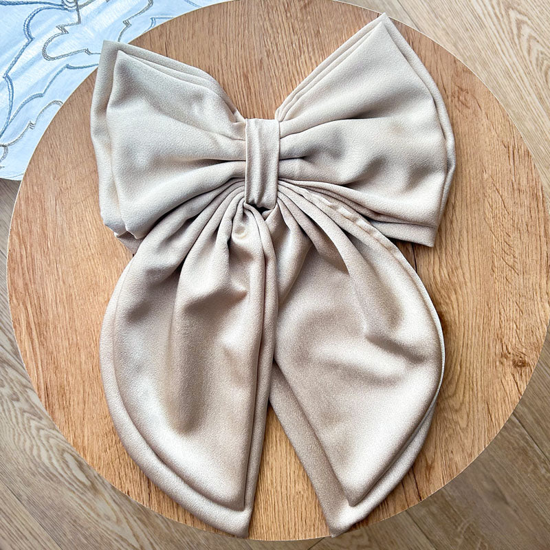 Διπλός Φιόγκος Χρυσός Σατέν - Διακοσμητικός Χειροποίητος Υφασμάτινος Φιόγκος - Ύψος 47εκ Μήκος 30εκ